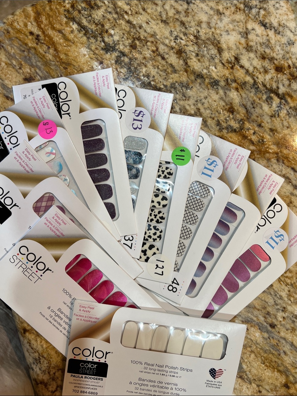 Lot - 190 sets of Color Street Nail Strips - Picture 3 of 16